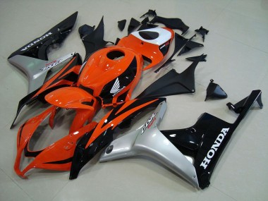 Arancia Argento Nero Kits Carenatura Iniezione CBR 600 RR 07-08