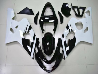 Bianco Nero Kit Carenatura Iniezione GSXR 600 / 750 K4 04-05