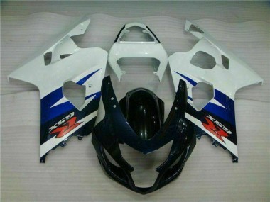 Bianco Nero Kits Carenatura Iniezione GSXR 600 / 750 K4 04-05