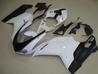 Bianco Nero Opaco Carene Ducati 848 1098 1198 07-14