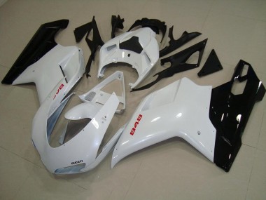 Bianco Perla Nero Carene Ducati 848 1098 1198 07-14