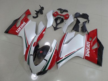 Bianco Rosso ABS Plastica & Carena Ducati 1199 11-14