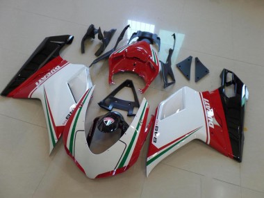 Bianco Rosso Carene Ducati 848 1098 1198 07-14