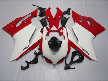 Bianco Rosso Kit Carenatura Iniezione Ducati 1199 11-14