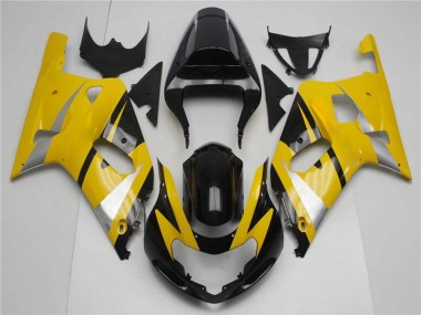 Giallo Nero Kits Carenatura Completa GSXR 600 / 750 K1 K2 K3 01-03