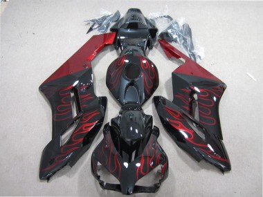 Nero Rosso Fiamma Kits Carenatura Completo ABS CBR 1000 RR 04-05