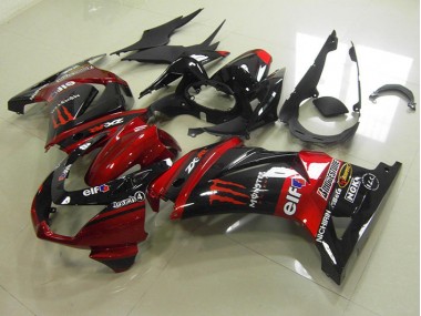 Nero Rosso Monster ABS Kits Carene ZX 250R 08-12