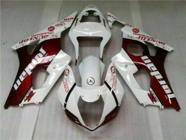 Rosso Bianco Kit Carenatura Completa GSXR 1000 K3 03-04