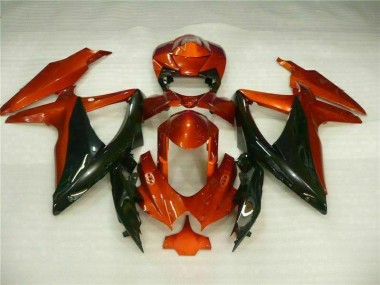 Rosso Nero ABS Plastica GSXR 600 / 750 K8 08-10