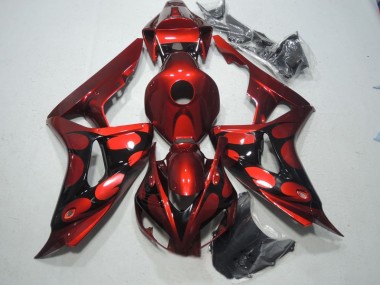 Rosso Nero Kit Carenatura Completo ABS CBR 1000 RR 06-07