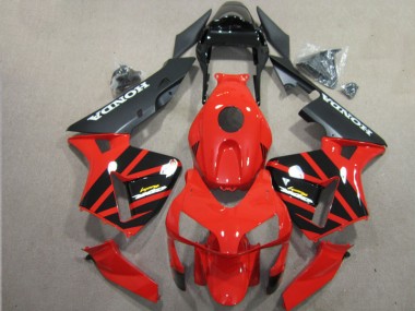 Rosso Nero Kit Carenatura Completo ABS CBR 600 RR 03-04