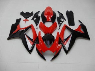 Rosso Nero Kits Carene GSXR 600 / 750 K6 06-07